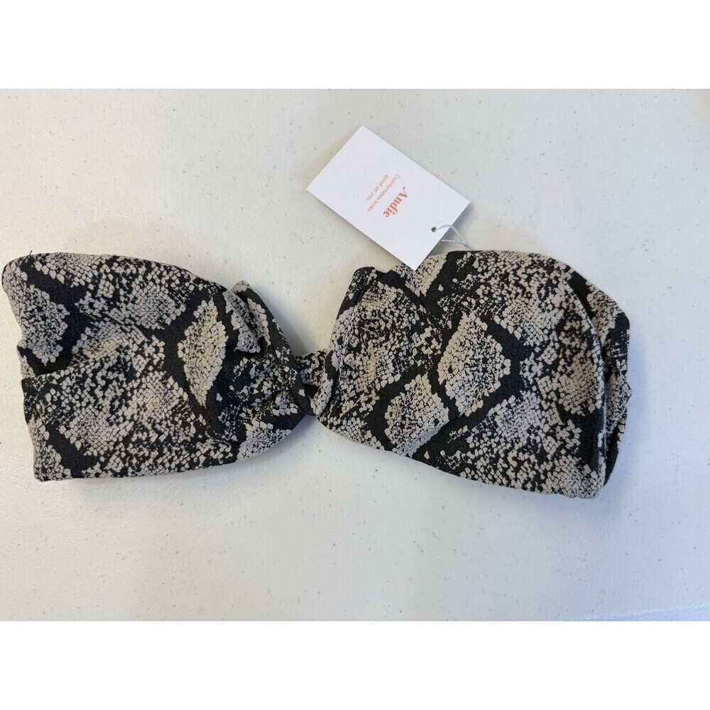 Andie Scala Bikini Top Size Small Snakeskin Print NWT Spring Break Summer - Picture 2 of 5